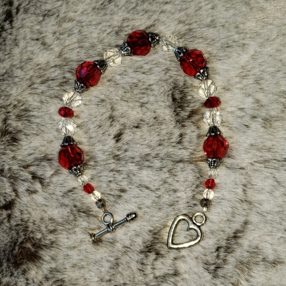 my own Jewelry - RED CRYSTAL  BRACELET